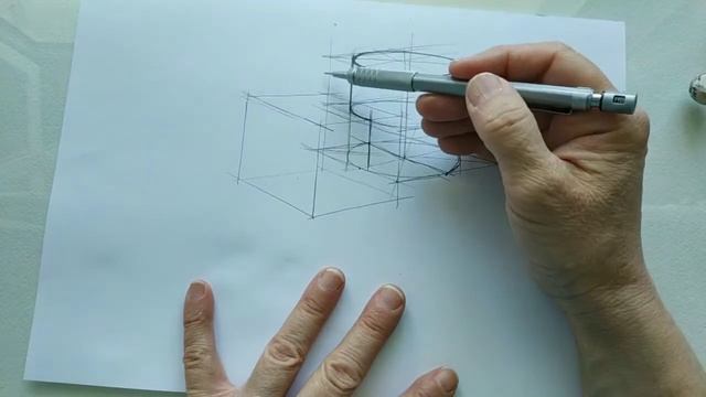 Врезка куба и цилиндра .geometric body inset смотреть онлайн