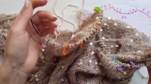 Подробный мастер класс по стильному джемперу "Сияй"  с пайетками