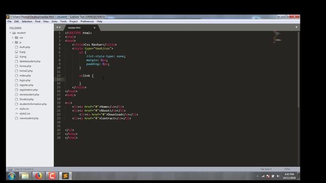 How to create a navbar or sidebar using Html5 and CSS3 ? смотреть онлайн
