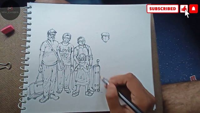 Figure Sketch Drawing In Train ।। Art Work In Running Train ।। Mns Creation смотреть онлайн