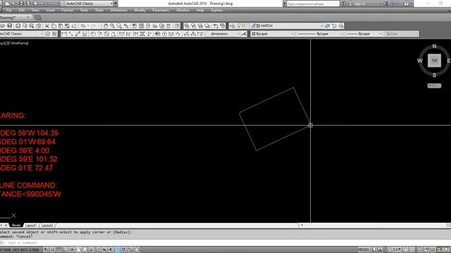 Lot Plan with Bearing distance in AutoCad 2014 - same in 2015 to 2021 смотреть онлайн
