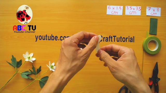 How To Make Anemone Nemorosa Paper Flower From Crepe Paper - Craft Tutorial смотреть онлайн