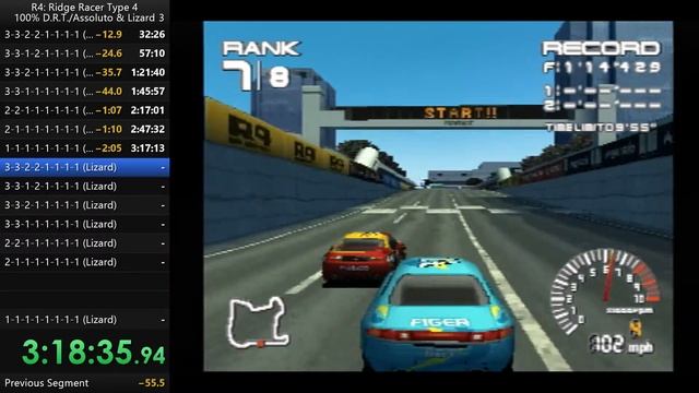 R4: Ridge Racer Type 4 100% Speedrun, PART 1 (D.R.T Drifts) смотреть онлайн