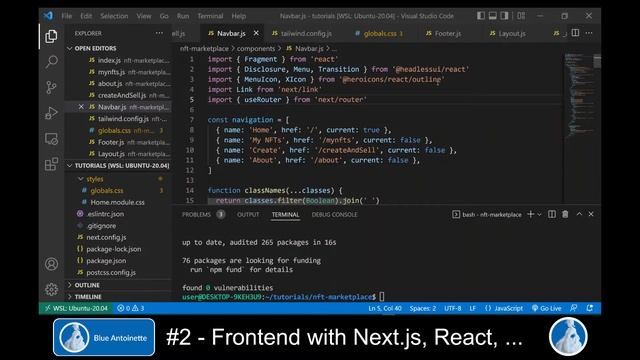 NFT Marketplace with Lazy Minting #2 Frontend with Nextjs, React and Tailwind смотреть онлайн