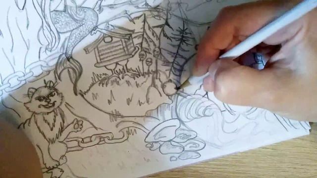 Рисуем ? СКАЗКУ. К Дню Рождения А.С.Пушкина. ???? Дарье в садик. смотреть онлайн