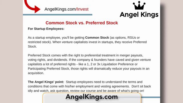 Common Stock vs. Preferred Stock: Startups Explained - AngelKings.com смотреть онлайн
