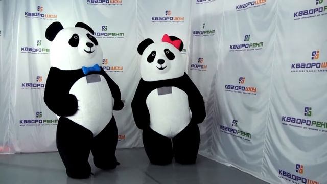 Танцующие надувные ПАНДЫ - inflatable Panda costumes смотреть онлайн