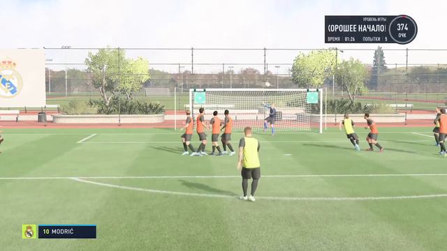 FIFA 22. Отроботка штрафных ударов смотреть онлайн