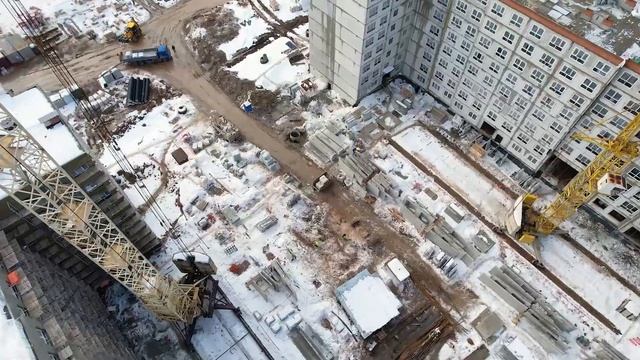 Новая Рига — съёмка с воздуха (февраль 2022) смотреть онлайн