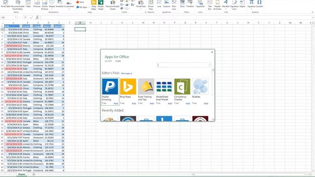 Inserting Apps to Excel смотреть онлайн