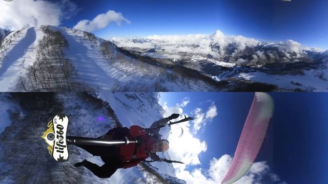 Полеты на Параплане на курорте Роза Хутор | Life360.pro прокат камер 360 градусов смотреть онлайн