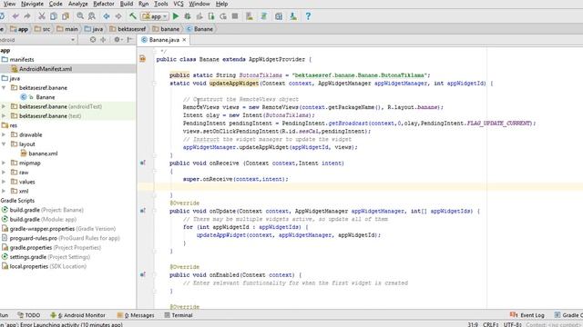 Android Studio Widget Yapımı смотреть онлайн