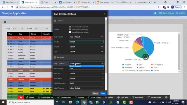 Custom Chart & Define custom color In Oracle Apex смотреть онлайн
