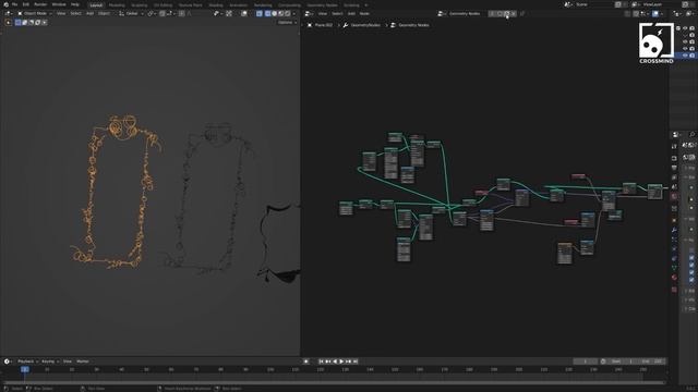 Procedural Ornamental Frame Designs( WIP) - Geometry Nodes -Blender 3.1 смотреть онлайн