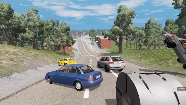 ГРУЗ СМЕРТИ! СТАЛЬНАЯ КАТУШКА ОБОРВАЛАСЬ НА ПОДЪЁМЕ | BeamNG.drive