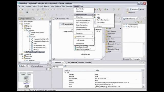 IBM Rational Software Delivery Platform: UML to Java (5 of 9) смотреть онлайн