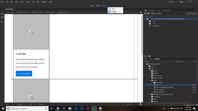 Bootstrap 4 in Adobe DreamWeaver CC 2019 смотреть онлайн