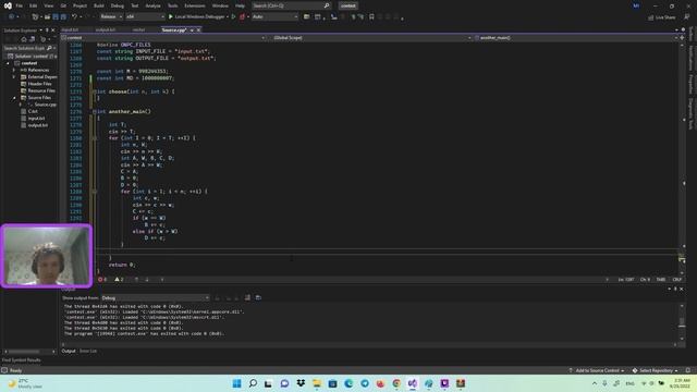 Meta Hacker Cup 2022 — Round 2 screencast (advancing to Round 3) смотреть онлайн