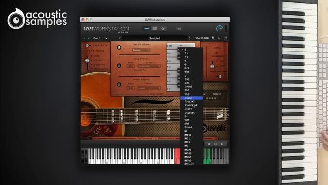 Sunbird Guitar library by Acousticsamples - Song Builder смотреть онлайн
