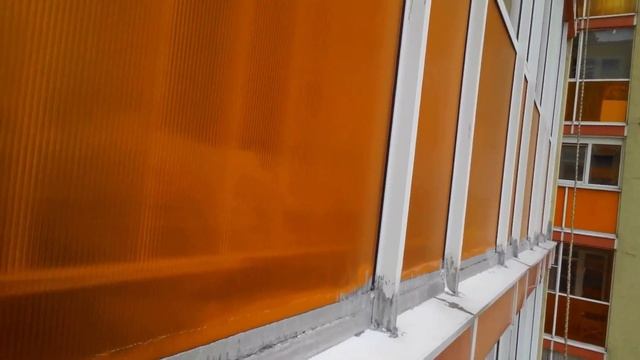 Вылазка на герметизацию лоджии - часть 2