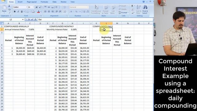 Simple & Compound Interest by Spreadsheet & Formula | Present & Future Value | Engineering Economic смотреть онлайн
