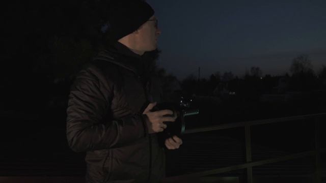 Фотография галактики Вертушка на расстоянии 21 млн световых лет с дачи через телескоп Ньютона! смотреть онлайн