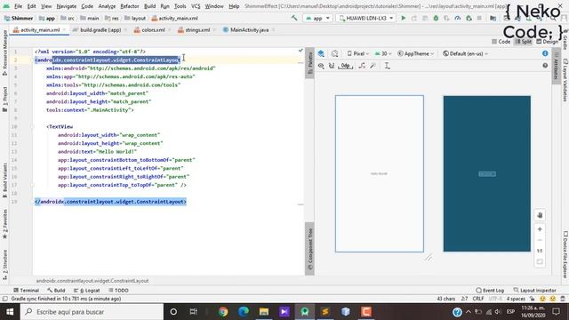 Shimmer Effect Android Studio смотреть онлайн