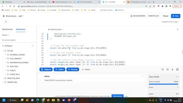 Snowflake - Processing XML Files - Semi-structured Data смотреть онлайн