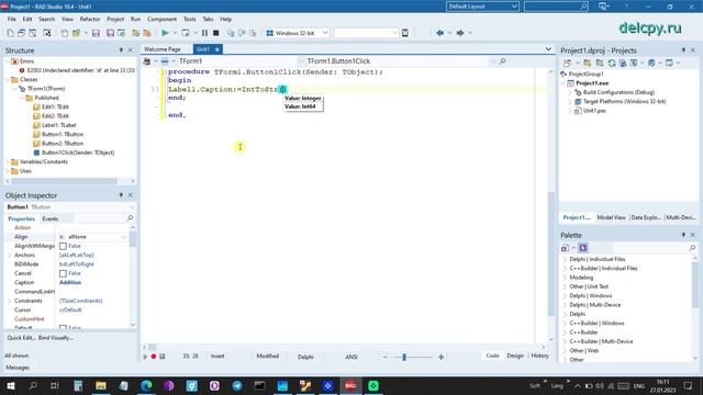 Add And Concatenate Delphi. Embarcadero.