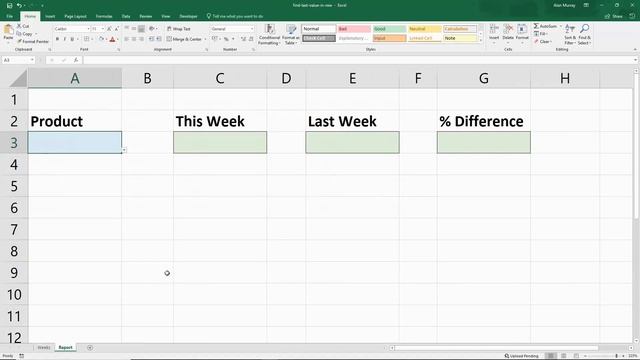 Get the Last Value in a Row - Excel Formula смотреть онлайн