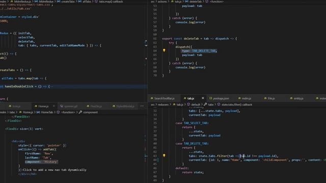 Build Dynamic Navigation Tabs use React Redux (2/2) смотреть онлайн