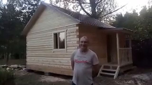 СК Вологодские дома - отзыв о строительстве одноэтажной баня 5х4 м, с крыльцом 1х2м