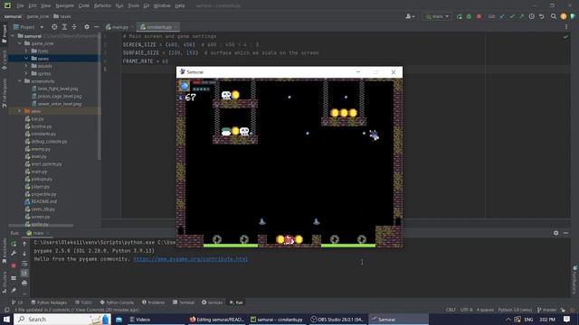 samurai game (my pygame project) смотреть онлайн
