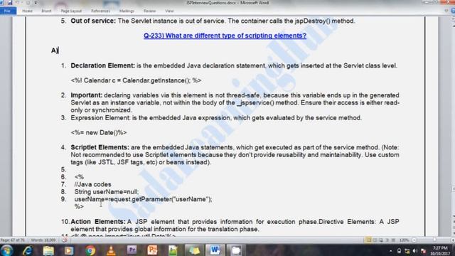JSP Interview Questions – 226 To 240 out of 255 смотреть онлайн