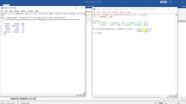Python Pandas List DataFrame Three Columns 56 Part 126 смотреть онлайн