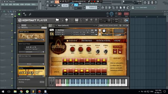 Impact Soundworks Archtop Hollowbody Electric Guitar KONTAKT