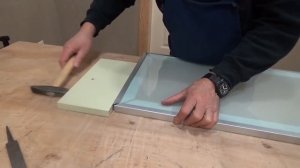 Сборка фасада с алюминиевого рамочного профиля / Furniture facade aluminum profile