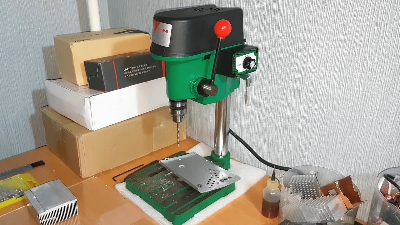 Посылочка из Китая. Сверлильный станок J1065B (380W) смотреть онлайн