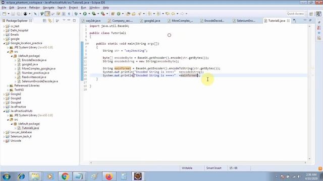 Encoding and Decoding text in selenium using Java смотреть онлайн