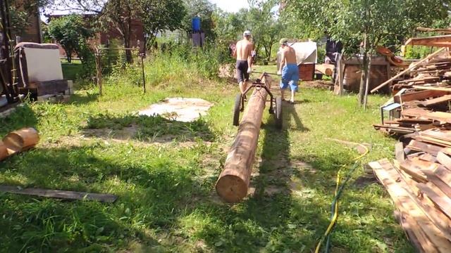 Как легко перевозить бревна # СУПЕРТЕЛЕГА смотреть онлайн