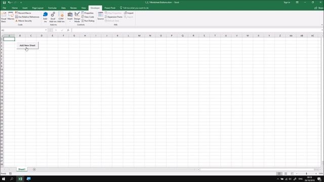 Excel VBA Online Course - 1.3.1 Worksheet Buttons смотреть онлайн