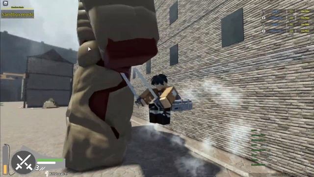 Атака титанов в Roblox [нарезка] смотреть онлайн