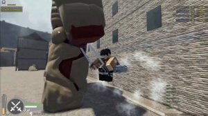 Атака титанов в Roblox [нарезка]