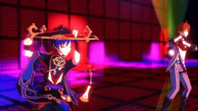 [ MMD Genshin Impact ] Chaos Medley: Giga Remix [ Tartaglia , Scaramouche , Aether ]