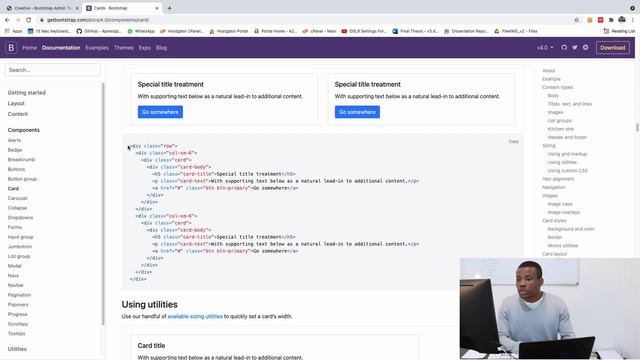 22 - Adding Bootstrap Cards for the Parameters Module Home смотреть онлайн