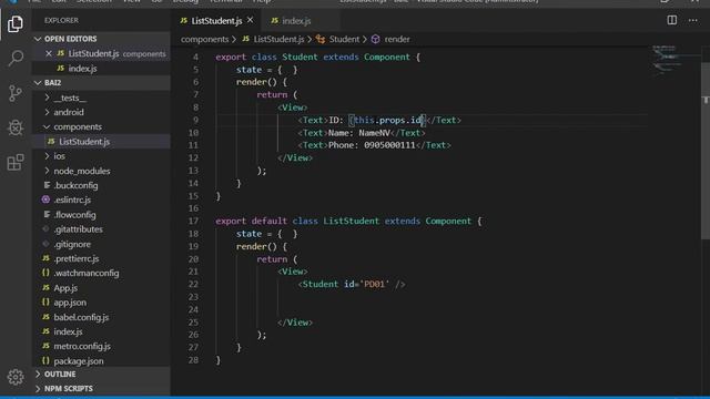 Props trong react native смотреть онлайн