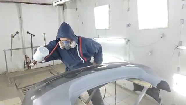 Покраска нового бампера Учимся смотреть онлайн