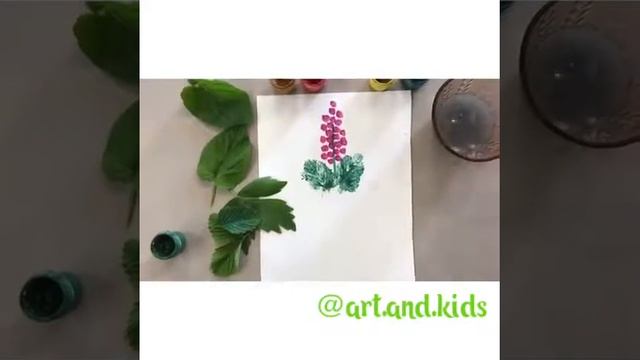 Нетрадиционные техники рисования для детей: рисуем отпечатками листиков. смотреть онлайн