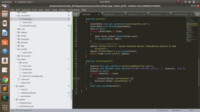 CODEIGNITER + GOOGLE CHART: PART 4 - PIE CHART DARI DATA JSON смотреть онлайн