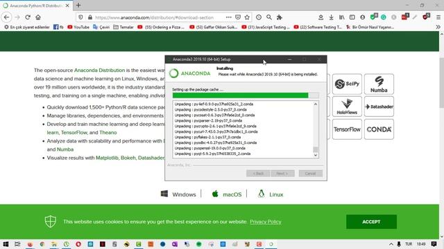 ANACONDA KURULUMU (Python3) смотреть онлайн